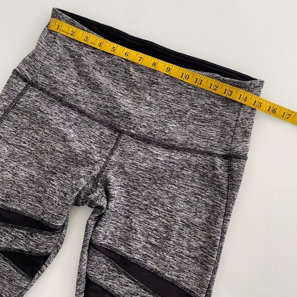 Vogo Capri Leggings Capri Size Medium Grey Black Activewear Gym Training Cropped - Picture 3 of 7